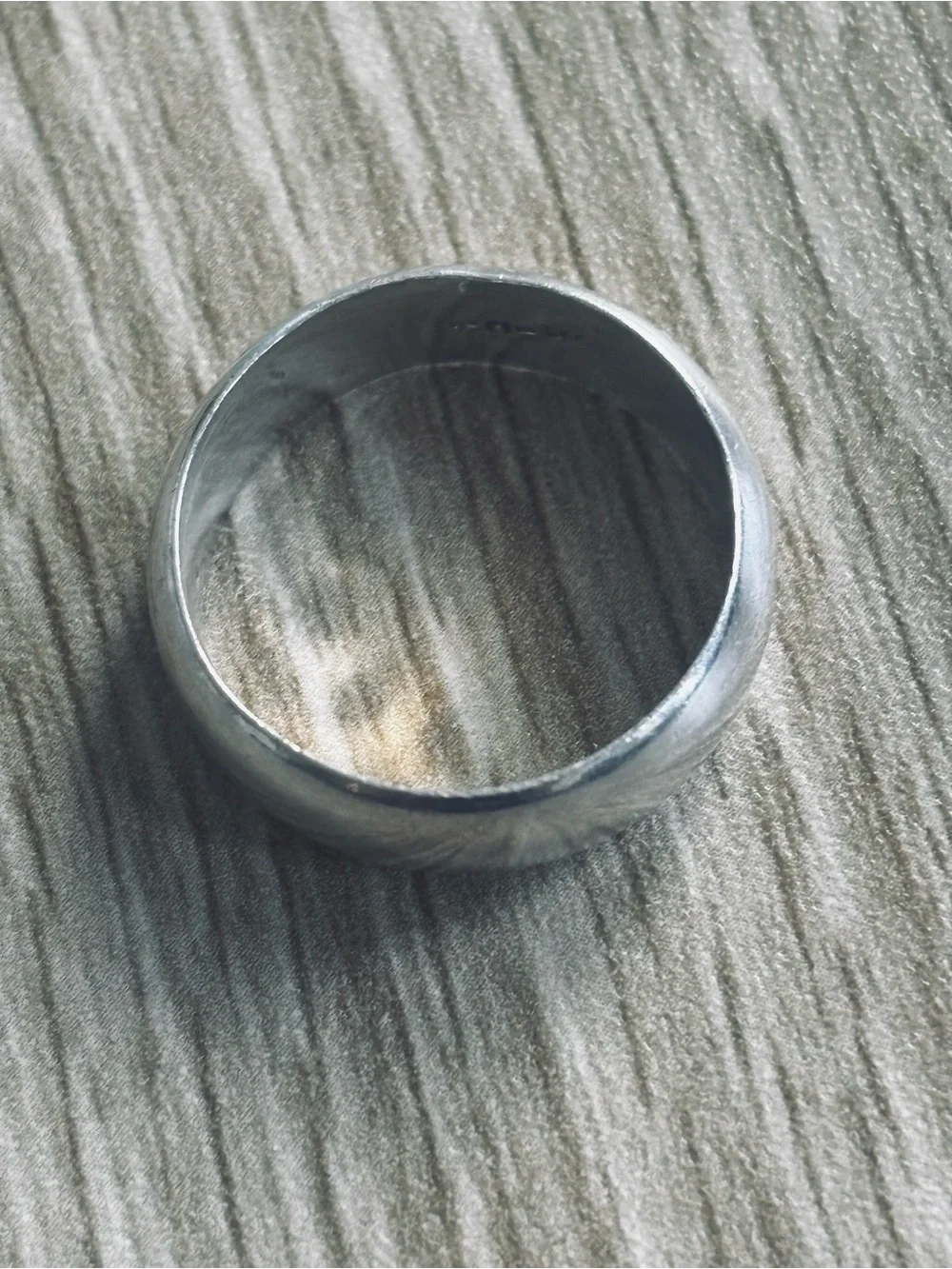 Sterling Silver Smooth Dome Band Ring - Silver